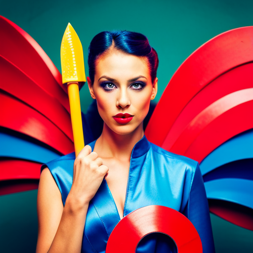 An image of a colorful, eye-catching social media advertisement for a costume business