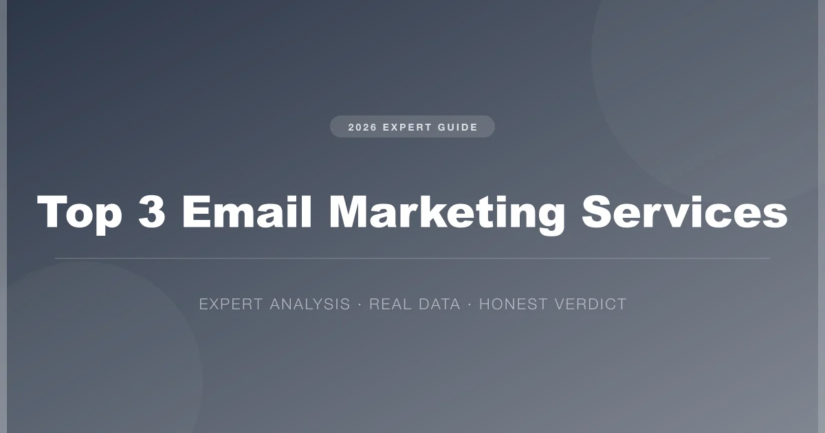 top 3 email marketing services