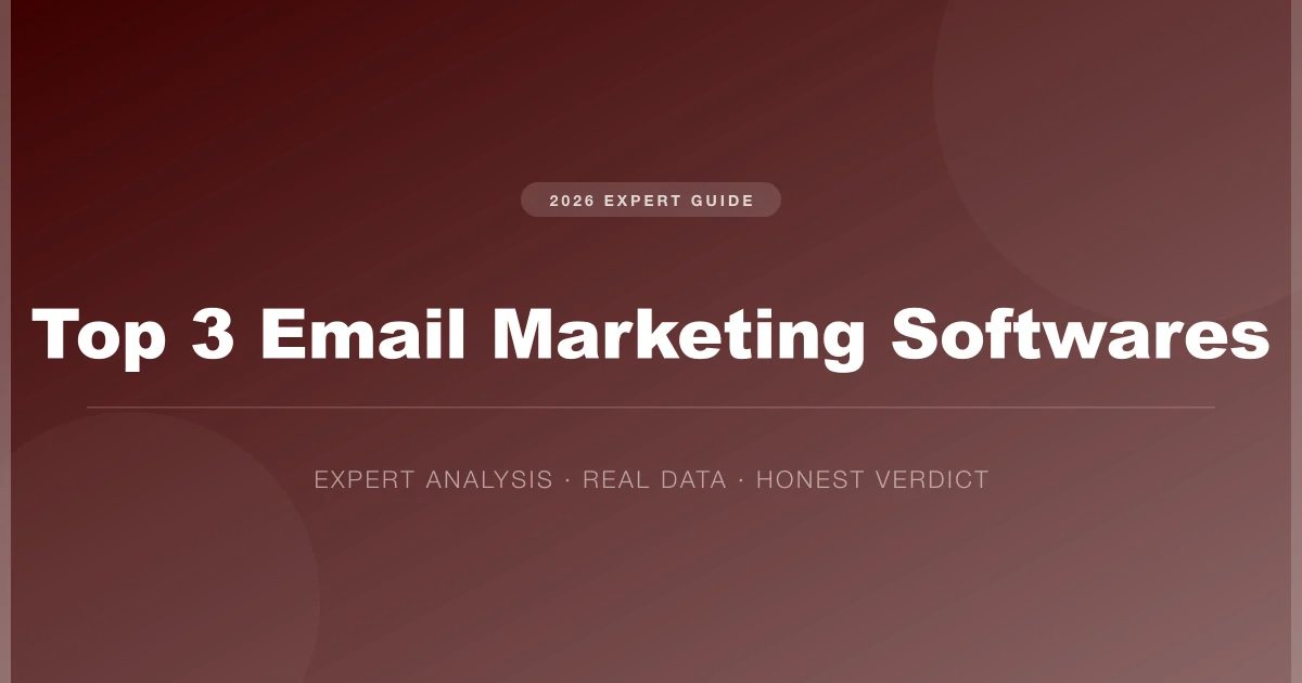 top 3 email marketing softwares